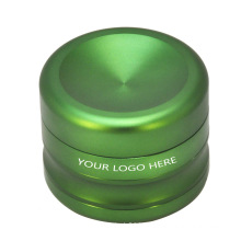 Aircraft Aluminum 63MM 4 Piece Herb Grinder Weed Grinder With Large Space CNC Teeth Metal herb Crusher custom logo